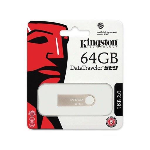 فلش مموری کینگستون مدل Data Traveler SE9 ظرفیت 64 گیگابایت